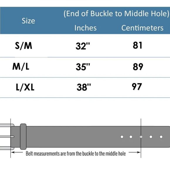 Wide Quality Cow Genuine Suede Belt - Picture 3 of 3